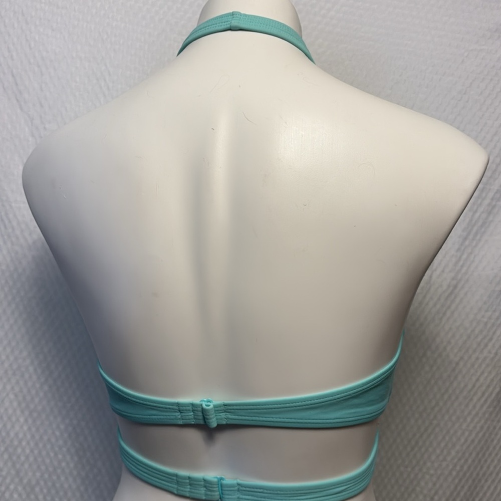 Aerie blue bikini swimsuit 2 piece crop size S low rise bottoms light blue - Picture 5 of 10